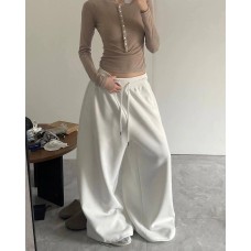 Объемные Oversize Брюки с глубокими карманами белый