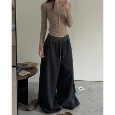 Объемные Oversize Брюки с глубокими карманами черный