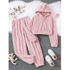 Пижама с двусторонней махры розовая