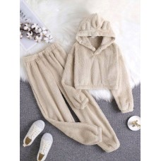 Пижама из двухсторонней махры беж